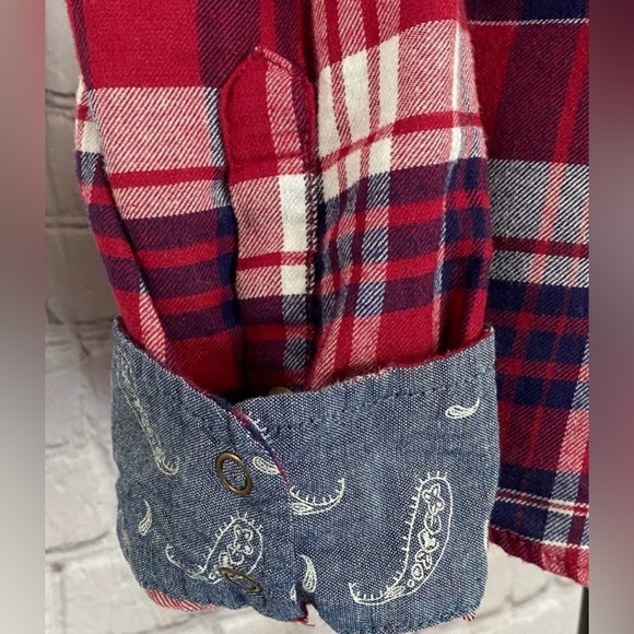 Jachs Girlfriend Flannel Shirt, Variety (M, Light Red) - Picture 9 of 15